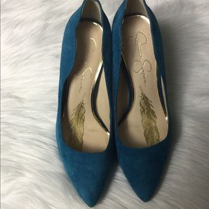 Jessica Simpson Suede - Teal Blue